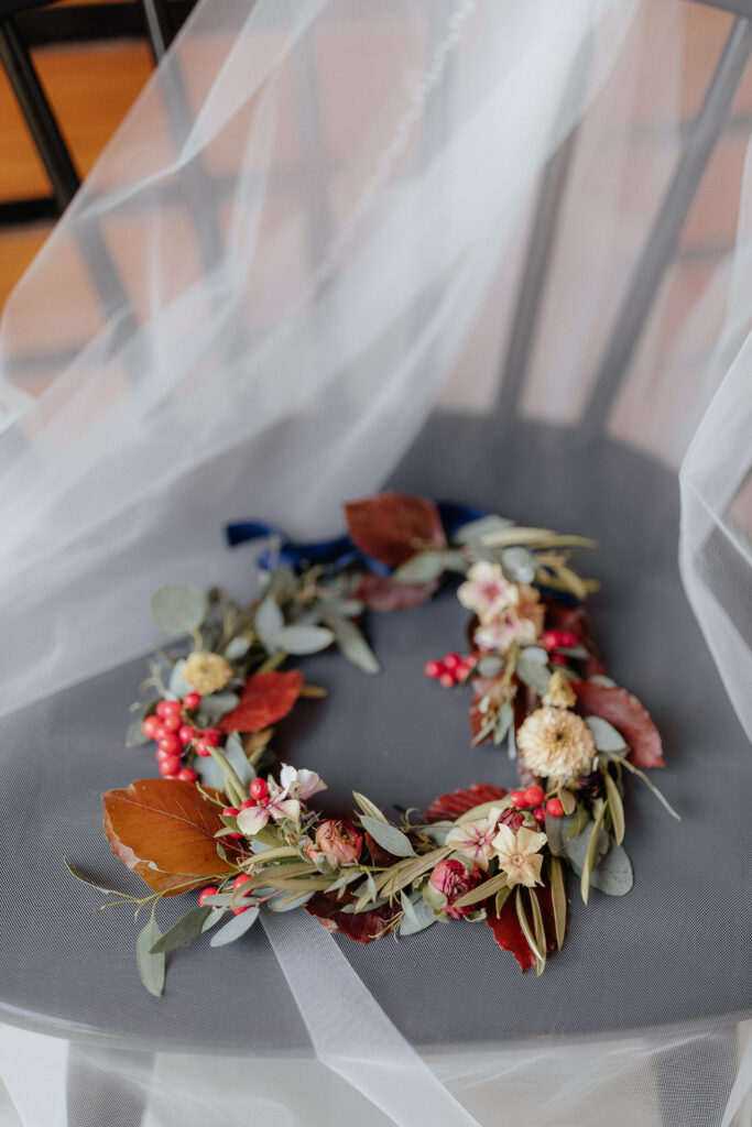 flower wreath for dog