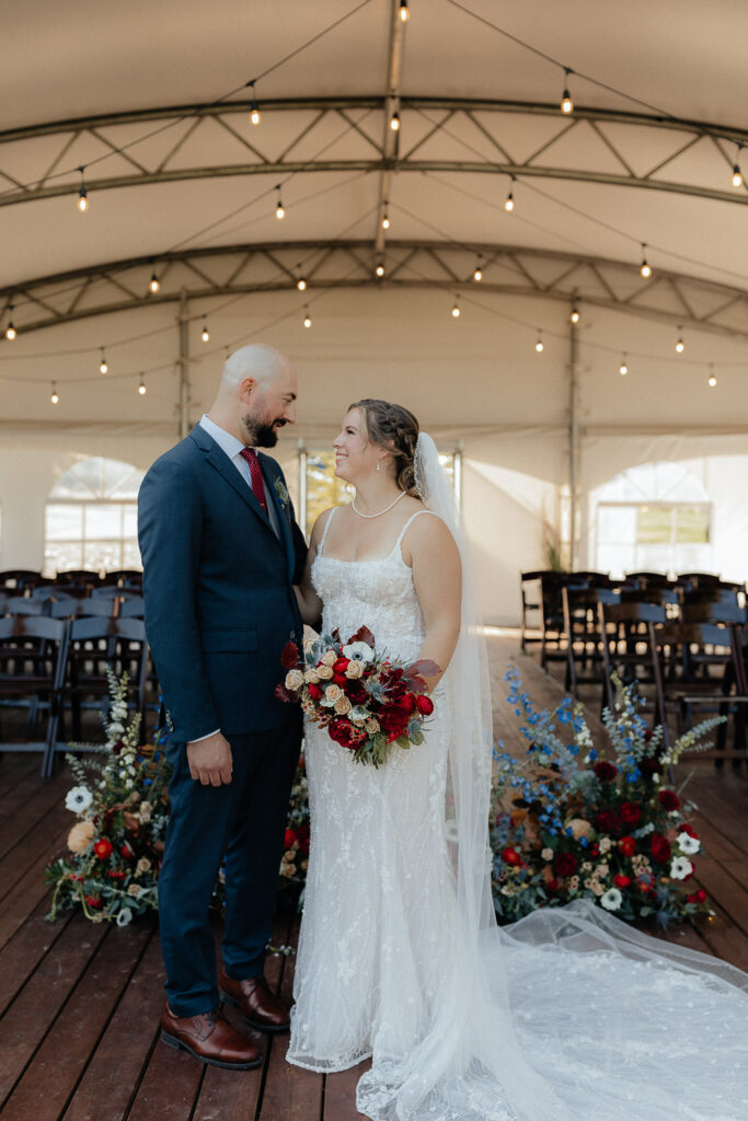 stewart creek wedding ceremony couple portraits