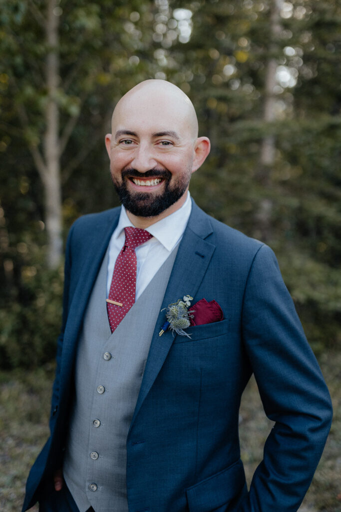 portrait of the groom
